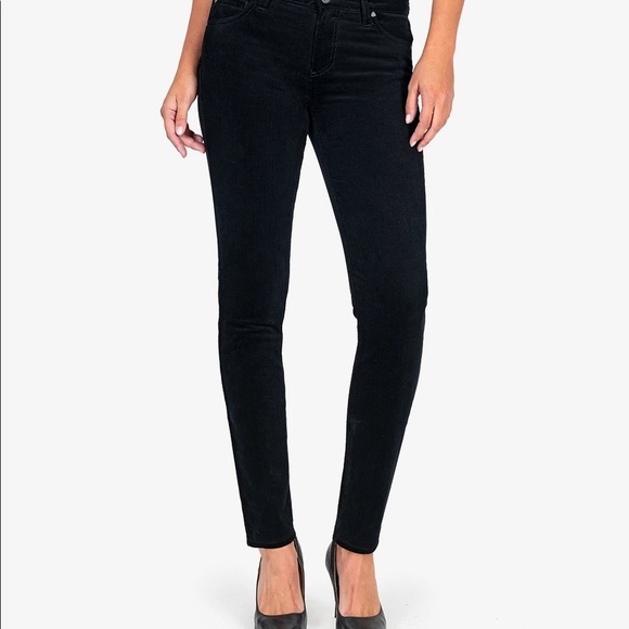 Kut From The Kloth DIANA RELAXED FIT CORDUROY SKINNY dark grey - Picture 1 of 8